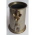 Vintage English pewter with naked woman handle